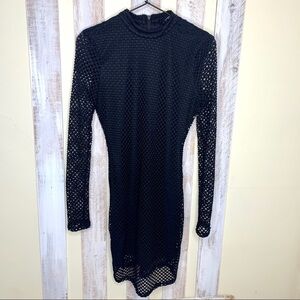 Forever21 Black Fishnet Dress